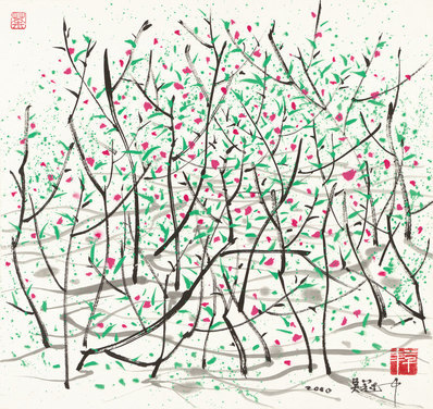 近代画.吴冠中_春_6650.6292