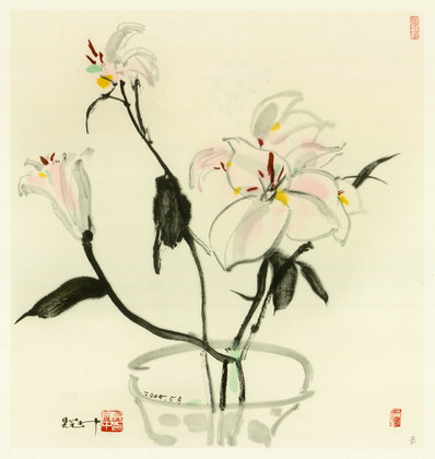 近代画.吴冠中_丁香_7536.7947