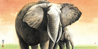 近代画.刘中_大象耳_15939.8056