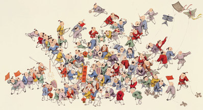 近代画.中国百图_百子图_11395.6154