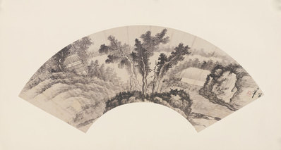 清代画.龚贤_山水图纸本_8846.4733