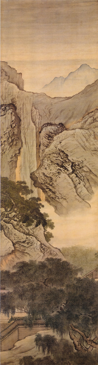 清代画.袁江_竹苞松茂图绢本_袁江_竹苞松茂图_之_4039.15000