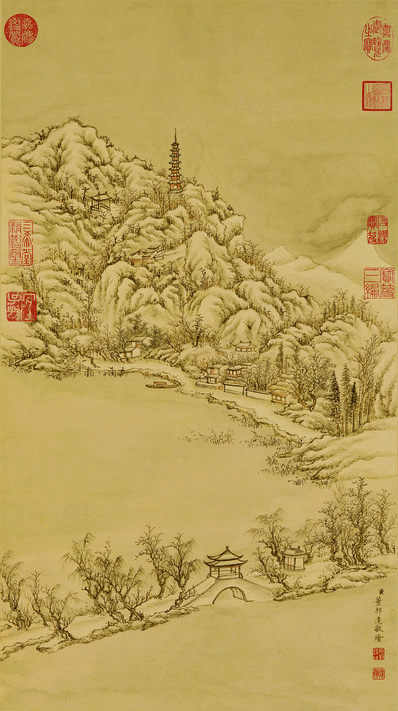 清代画.董邦达断桥残雪_高宗御题_5212.9310_345dpi