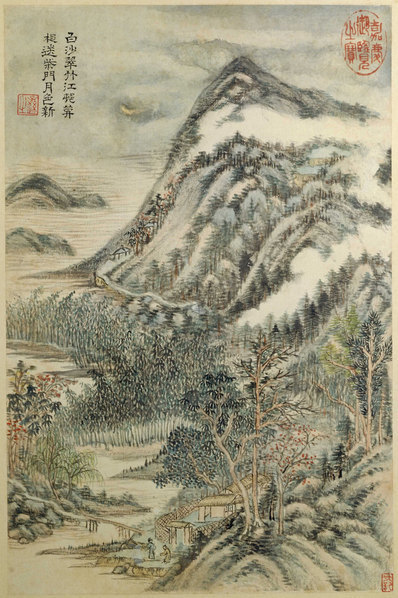 清代画.王时敏_杜甫诗意图册_杜甫诗意图册_11_3600.5408