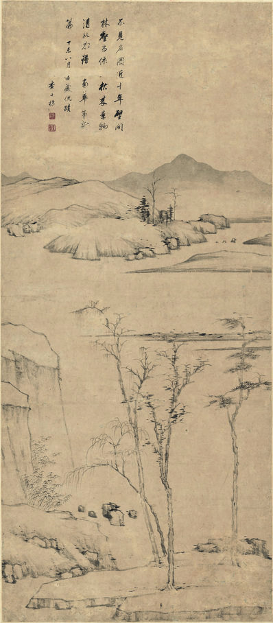 清代画.查士标_山水_纸本_5632.12849