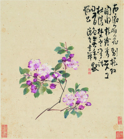 清代画.李鱓_花卉十二开_11_3906.4362