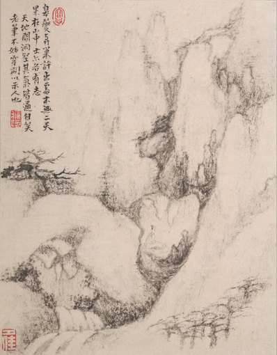清代画.戴本孝_山水册页_大都会_1_4000.5130