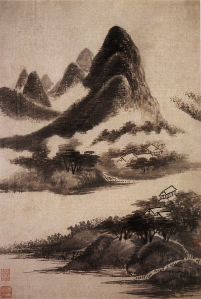 清代画.吴历_仿古山水册_3828.5700