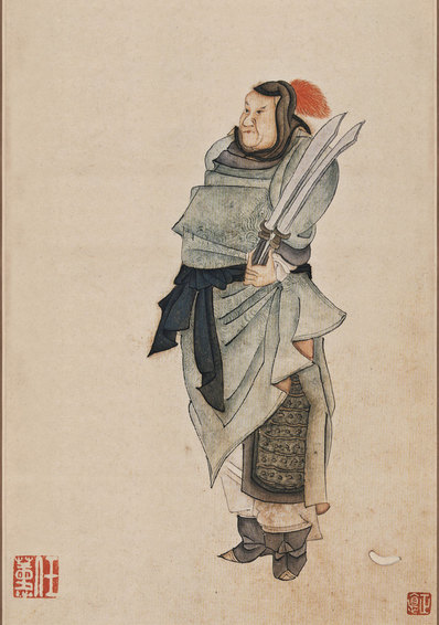 清代画.任薰_水浒人物_6_4000.5693