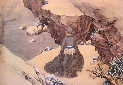 清代画.任熊_十六应真图册_14_4200.2898