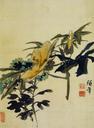 清代画.任伯年_花鸟图册_任伯年_册页_2_4724.6461