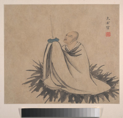 明代画.陈贤_十六罗汉图_3_4541.4332
