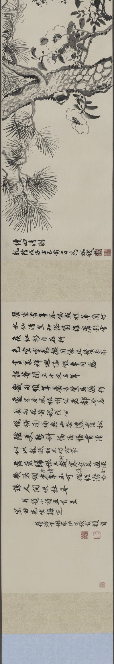 明代画.钱榖_梅花水仙图_段_27428.4736