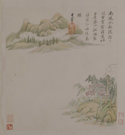 明代画.董其昌_山水册张_1_4220.4563