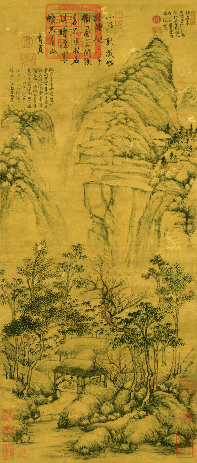 明代画.沈周_桃花书屋_纸本_3733.8764