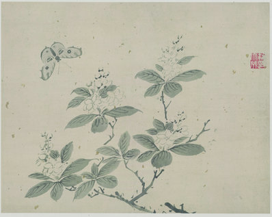明代画.杜大成_花蝶草虫纸本_3_4980.3972 明代画.杜大成_花蝶草虫纸本_3_4980.3972