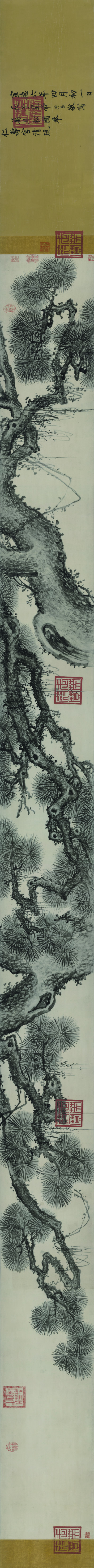 明代画.朱瞻基_万年松_全卷_纸本纸_78225.4677 明代画.朱瞻基_万年松_全卷_纸本纸_78225.4677