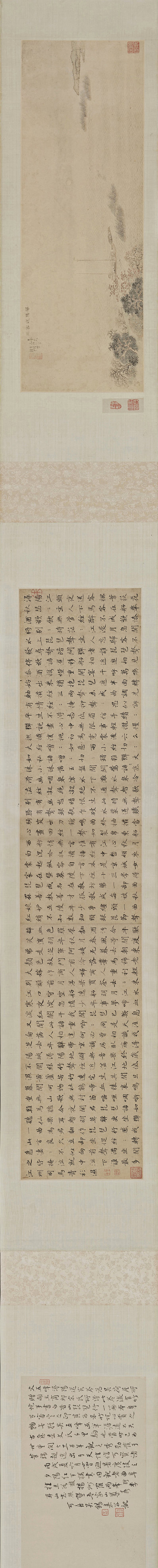 明代画.文伯仁_浔阳送客图卷_34603.3509