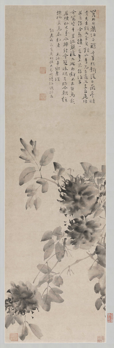 明代画.徐渭_水墨牡丹图轴纸本_3898.11857