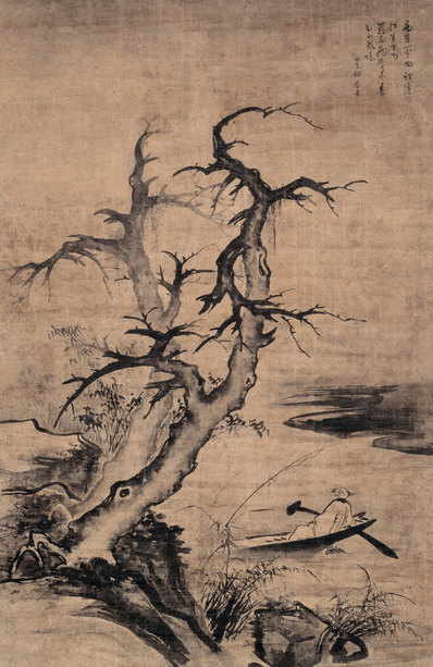 明代画.姜希孟_独钓图_4330.6675