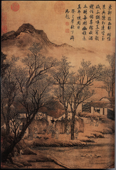 明代画.周臣_毛诗图立轴纸本普林斯顿大学_5655.8268