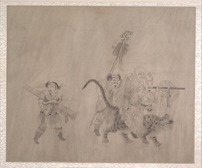 明代画_李公麟款_法海灵山图册_8_5750.4800