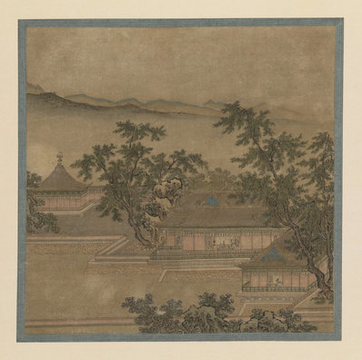 明代画.仇英_柳园人形山水图_4220.4187