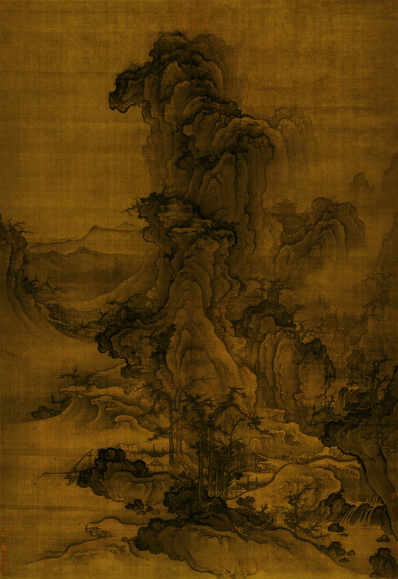 宋代画.郭熙_秋山行旅图绢本海外遗_9523.13847_249dpi