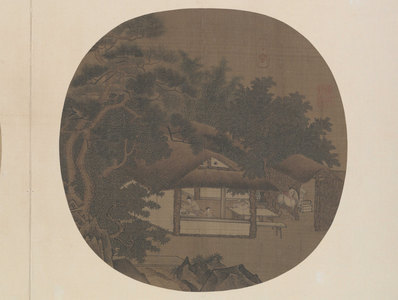 宋代画_征人晓发图绢本故宫博物院_10820.8158