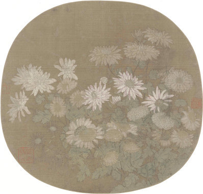宋代画_丛菊图页_5787.5544