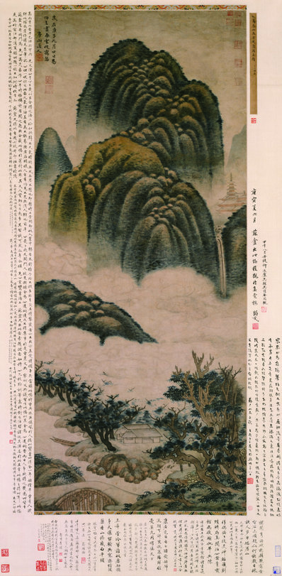 元代画.高克恭_春云晓霭图轴纸本故_8268.16849