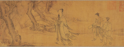 元代画_画渊明归去来辞_绢本_8716.3273