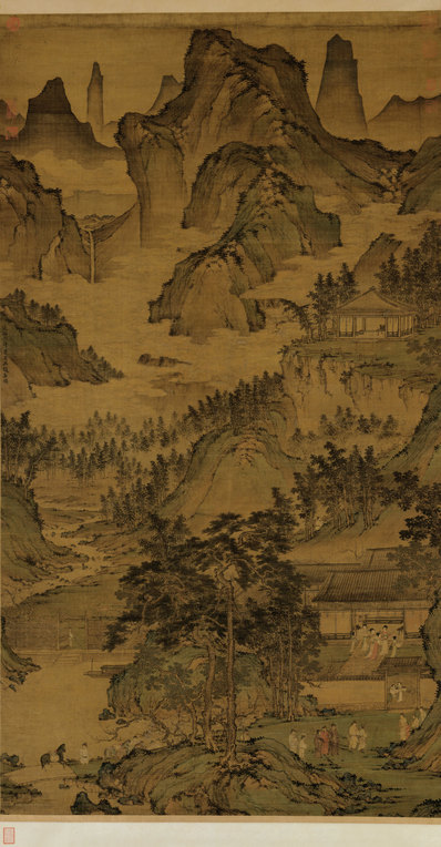 元代画_东山丝竹图轴绢本_11499.22087