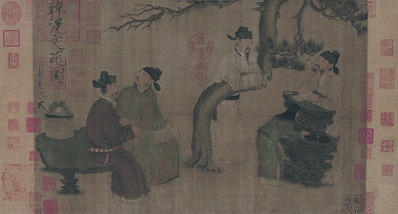 五代_周文矩_琉璃堂人物图绢本_8316.4463