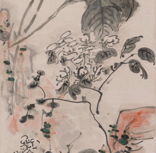 近代画.黄宾虹_花鸟图_轴纸本_5216.20385