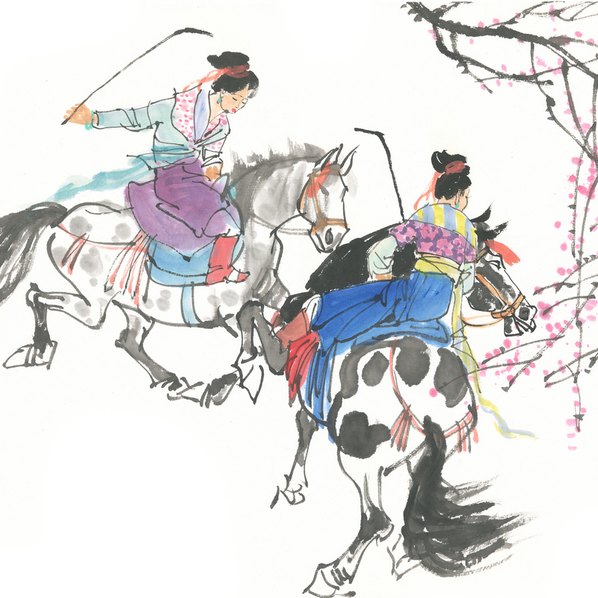 近代画.马球图_16285.4134 近代画.马球图_16285.4134