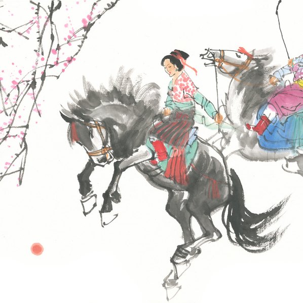 近代画.马球图_16285.4134 近代画.马球图_16285.4134