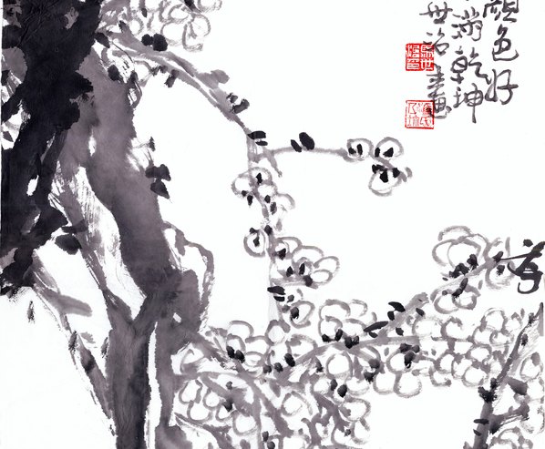 近代画.马世治_不要人夸颜色好梅_7962.26245