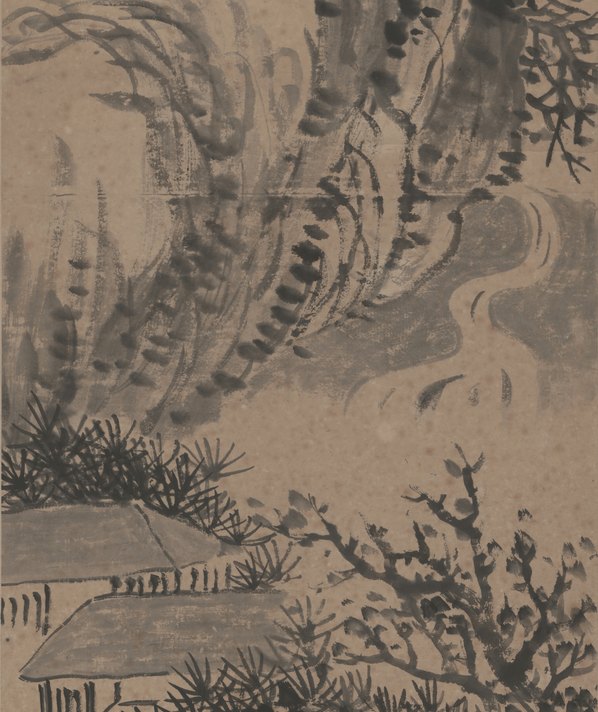 近代画.陈师曾_水墨山水图轴_3691.17575
