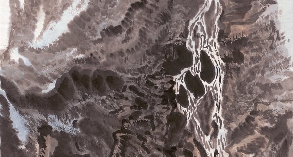 近代画.陆严少_独酌天地_5345.11479