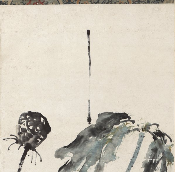 近代画._姚华_莲荷轴_纸_4144.16272 近代画._姚华_莲荷轴_纸_4144.16272