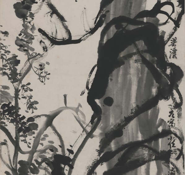 近代画.董芷林_墨色紫滕图轴_6015.22768