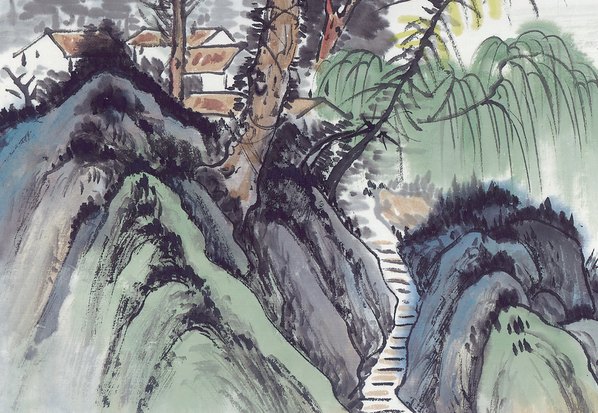 近代画.现代山水册页_65_6204.4284