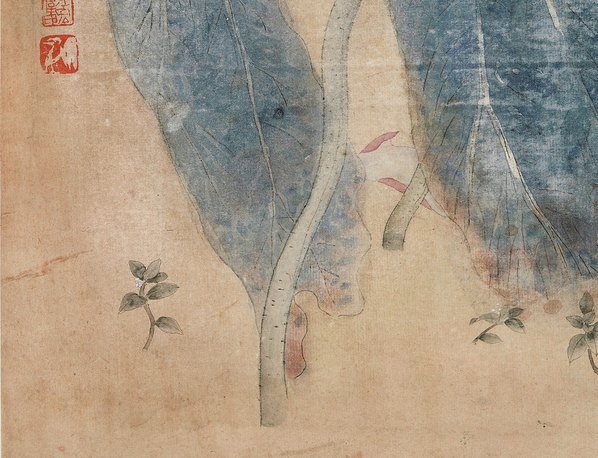 近代画.江宏伟_荷花栖禽_镜_7307.5592 近代画.江宏伟_荷花栖禽_镜_7307.5592