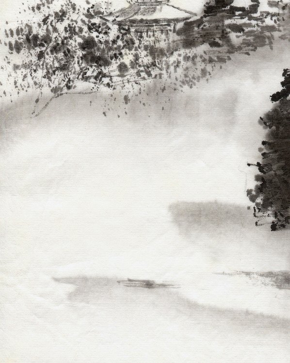 近代画.水墨风景_山林嘹望_5535.6919