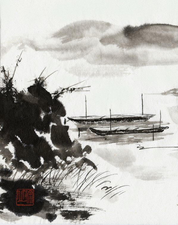 近代画.水墨山水画_自然景_6386.8066 近代画.水墨山水画_自然景_6386.8066