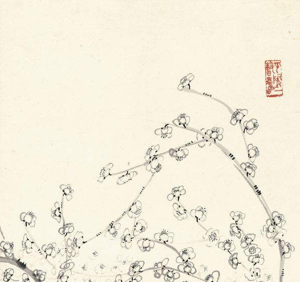 近代画.梁斌_繁梅长轴_9318.35047 近代画.梁斌_繁梅长轴_9318.35047