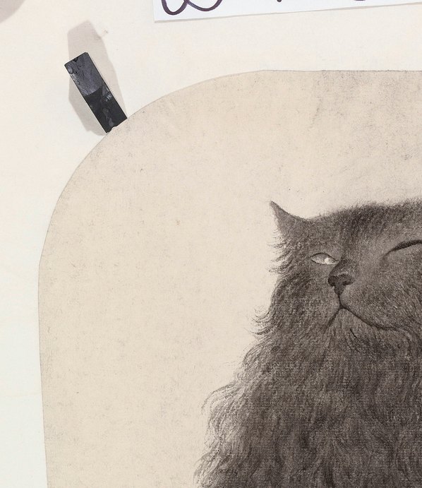 近代画.李水歌_黑猫_镜_5056.5840 近代画.李水歌_黑猫_镜_5056.5840