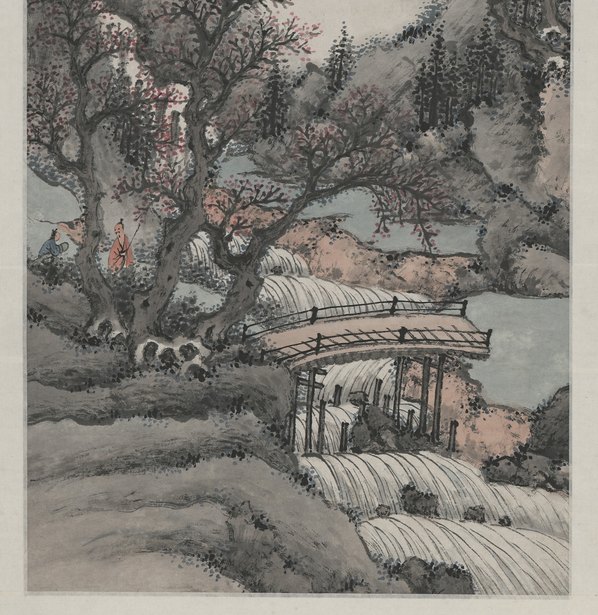 近代画.明俭_山水四条屏_4685.19283 近代画.明俭_山水四条屏_4685.19283