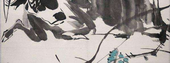 近代画.方增先_牧牛小景_纸本立_4464.6646 近代画.方增先_牧牛小景_纸本立_4464.6646